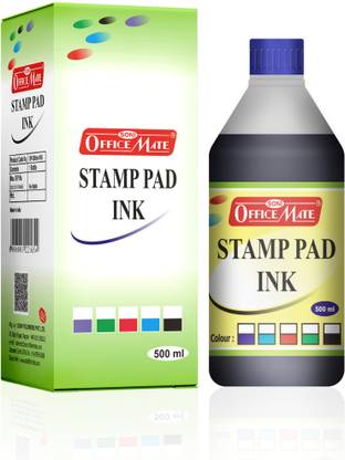 Soni Officemate Stamp Pad Ink, 500ML Blue Colour - Pack of 1 Stamp Pad Ink