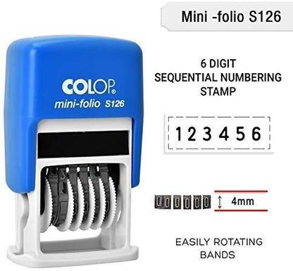 colop Number Stamp Self Inking , S126