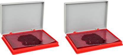 Fateh Red Stamp Pad ( Size 108 mm x 65 mm ) Pack of 1