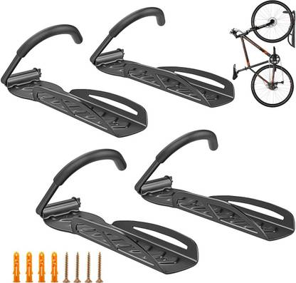NSV Combo Of 4 Adjustable Cycle Wall Mounted Hook Stand For Cycle Cycling Stand