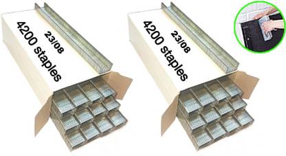WHITESHADE All Kind Of Heavy Duty Stapler And Gun Tackers For Industrial Use 8mm Size, 8400 Staples Stapler Pins