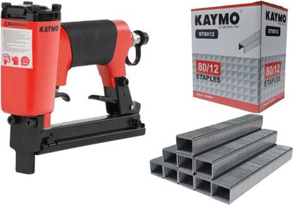KAYMO Air Pneumatic Stapler Gun Red NEO-PS8016 with 80 Series 12mm Pneumatic  Stapler