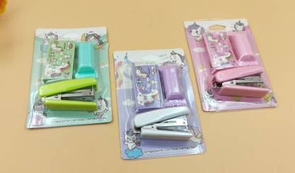 Paper Bear Unicorn Stapler Theme Stapler Set Art & Craft Kit PC of 3 NA  Stapler