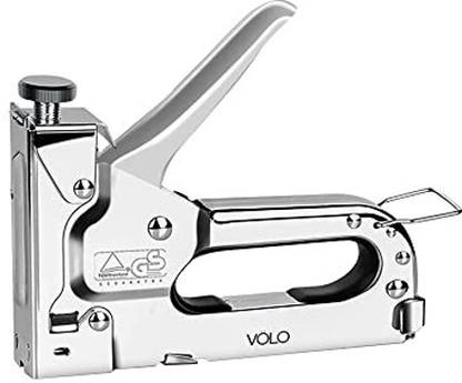 Volo 3 in 1 Heavy Duty Staple Gun with 600 pcs staples/ Staple Gun Professional-Sofa Stapler/Benar Stapler/Book Binding at Home and Office . Color :Silver Pneumatic  Stapler