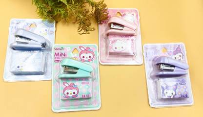 Paper Bear Set of 4 Kuromi-themed mini stapler set NA  Stapler