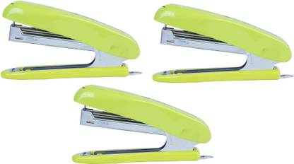 Kangaro Desk Essentials HS -10EN Manual All Metal Half Strip , Parrot Green, Set of 3 Cordless  Stapler