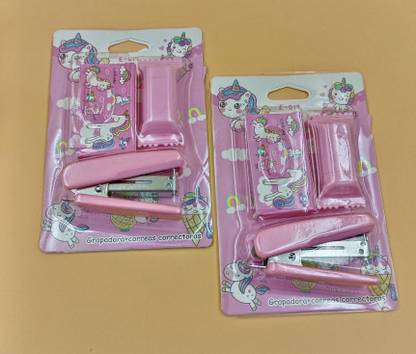 Paper Bear Combo Pink Unicorn Stapler Theme Stapler Set Art & Craft Kit PC of 2 NA  Stapler