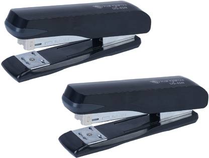 Kangaro Desk Essentials DS-45N All Metal Half Strip, Black, Set of 2 Cordless  Stapler