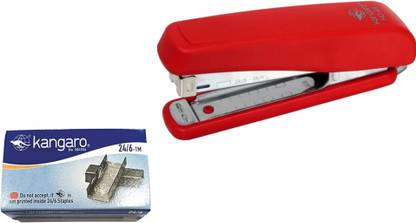 R K SALES Original Kangaroo HD 45 Stapler + 24/6 Staples Combo, Pack of 1 Cordless  Stapler