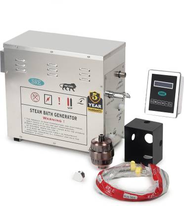 SRE Alpha_02 Alpha Series 6 KW Steam Generator Auto Drain Timer Aroma Digital Panel Water Filter 5 Year Warranty Portable Steam Sauna Bath