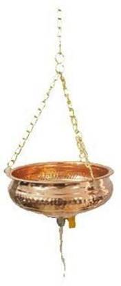 ACCO Shirodhara Pot Stainless steel for Ayurvedic Treatment Copper Shirodhara Patra With Chain and Oil Flow Control Valve Portable Steam Sauna Bath