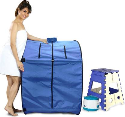 KAWACHI Portable Steam Sauna Bath Health and Beauty Spa at Home With Folding Stool Portable Steam Sauna Bath