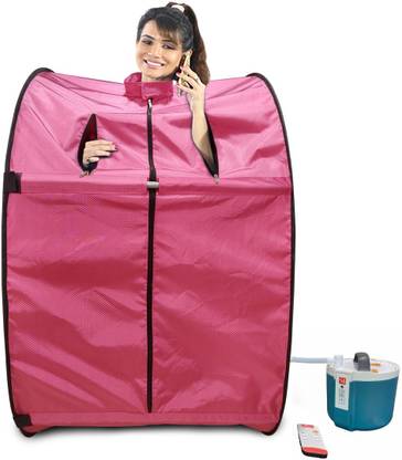 KAWACHI i140-Pink-CP Kawachi Single Layer Folding Steam Sauna Bath Portable Steam Sauna Bath