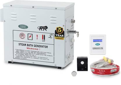 SRE Alpha_01 Alpha Series 6 KW Steam Generator Auto Drain Timer Aroma Digital Panel 5 Year Warranty Portable Steam Sauna Bath