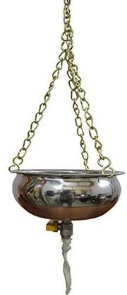 ACCO Shirodhara Pot Shirodhara Patra With Chain and Oil Flow Control Valve Portable Steam Sauna Bath
