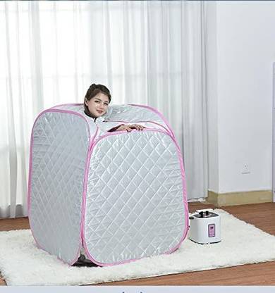 R A Products Corded Electric Steam Sauna Bath with Tent and Steam Generator, Multicolour Portable Steam Sauna Bath