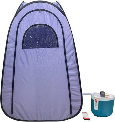 KAWACHI i139-Violet-CP Full Body Portable Steam Sauna Bath with 2L 1000W Steam Generator & Stool Portable Steam Sauna Bath