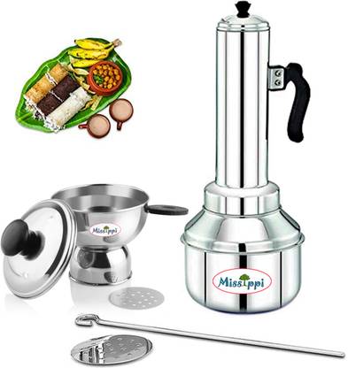 MISSIPPI Puttukudam and chiratta puttu maker combo/Puttu maker/Puttu kudam/Puttukutti Stainless Steel Steamer