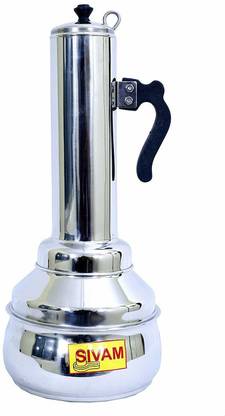 sivam Stainless Steel Puttu Kudam with Bulge Vessel Steel Steamer