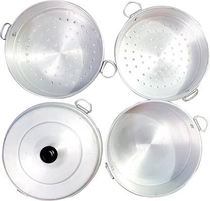 AKIRA Momos Steamer No 10 Capacity 3.65 Liter ( 100 To 120 Pcs Are Baked At One Time) Aluminium Steamer