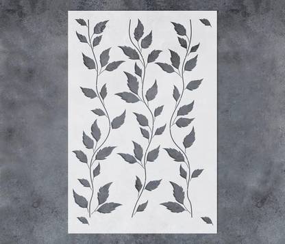 RaniPari Large Vine Leaf Stencils 16x24Inch | for Painting Botanical Stencils Large Vine Leaf Stencils wall Stencil