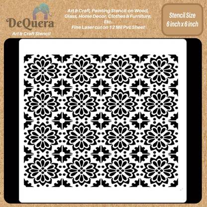 DEQUERA DeQuera Shape Stencils for Craft and Art - Frames and Masks Stencil - Geometric Design Stencils - Geometric Pattern Stencil - Geometric Stencils for Art and Cra Modern Craft Stencil Stencil
