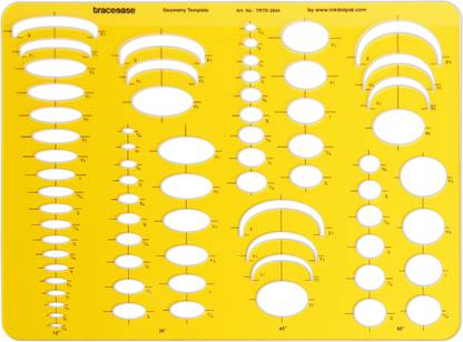 Traceease Trace Simple Trace Stable Geometry Stencil Scale for Students Ruler