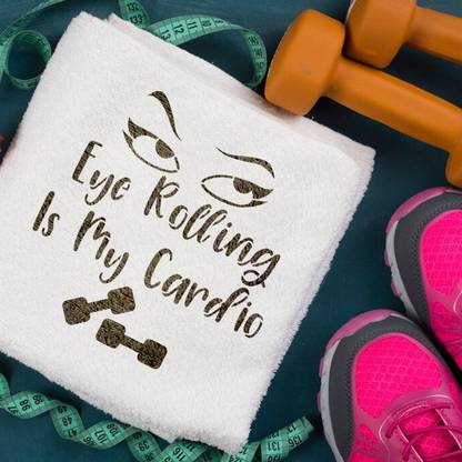 EL Craft EL Craft ECS011 Eye Rolling is My Cardio Stencil for Painting on any surface. Stencil