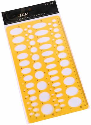 R H lifestyle KJ-012 - 25 cm Drawing Stencils Oval Template Ruler ST4675 KJ-012 - 25 cm Drawing Stencils Oval Template Ruler ST4675 25cm Oval Template Stencil