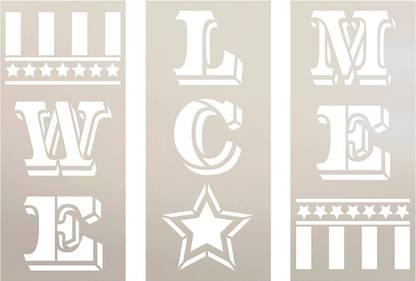 Devasya Crafts Paint Tall Porch Wood Sign | Reusable Template | 6 FEET Stencil
