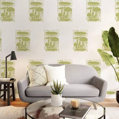 IVANA'S Mushroom Stencil 8.3x11.7inch Reusable Mushroom Stamps Painting Template DIY FIN-1348 Modern Art & Craft Stencil