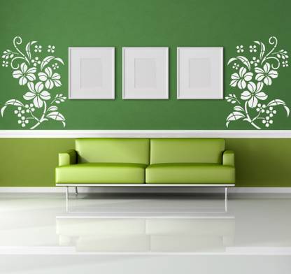 Creation Universe Flower pattern stencil for wall decoration 40662 Flower Stencil
