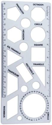 NOZOMI Shapes Stencil for Drawing Shapes Stencils for Kids Geometry Set Shapes Stencil for Drawing Shapes Stencils for Kids Geometry Set Geometry Set Stencil