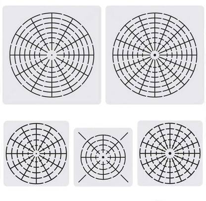 Maxxlite Painting Art Projects Mandala Dot Painting Tool Stencils Template Reusable Painting Template Set,8/12/16 Segment Creative Stencil