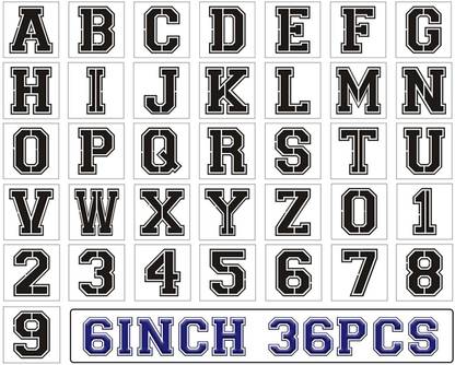 DEQUERA 6 Inch Letter Stencils for Painting On Wood , 36pcs Alphabet Stencils Sports Ste ncil Letter Number Templates for Painting On Wall,Sign,Canvas, Porch,Fabric Wall, Paint Wooden Signs, Thanksgiving, DIY Home Yard Décor Stencil