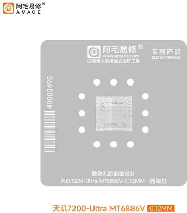AKT Amaoe 7200-Ultra MT6886V-0.12mm Stencil Dimensity 7200ultra Mt-6886v Mobile IC Reballing Stencil