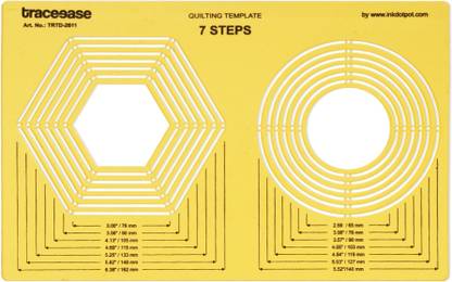 Traceease Traceease Quilting Template Stencils DIY Sewing Machine Quilt Ruler TRTD-2611A Quilting Template Stencil