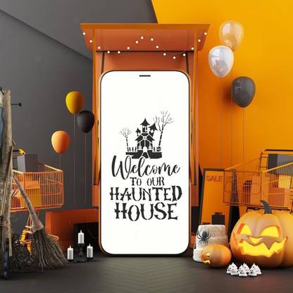 EL Craft EL Craft ECS025 Haunted House Stencil for Painting on any surface. Stencil