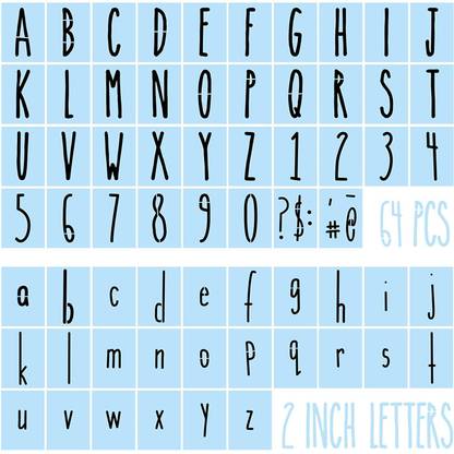 DEQUERA Letters and Numbers Stencils Lettering Alphabet Stencil for Journaling Letters DIY Art Craft Wood Wall Fabric Stencil