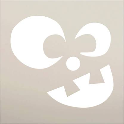 Devasya Crafts Happy Jack-O-Lantern Stencil | Craft & Paint DIY Halloween Decor | Fall Pumpkin Face Pattern Template | Size (12 x 12 inch) | Stencil