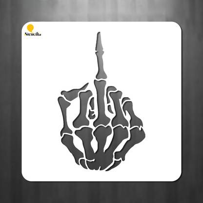 Stencilia Skeleton hand stencil Skeleton hand stencil for Art and Craft 6x6 inch Skeleton hand stencil for Art and Craft 6x6 inch Stencil