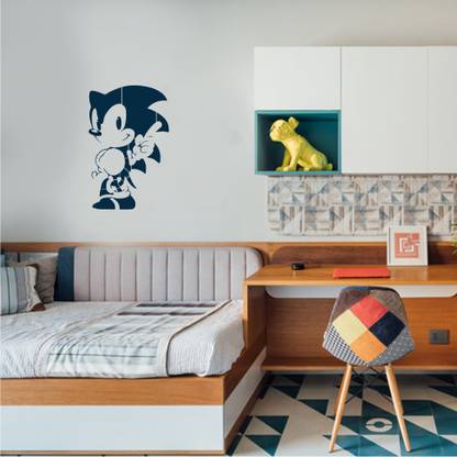 Kayra Decor Sonic The Hedgehog Cartoon Kids Wall Stencil KD-KDS1065 Size 16x24 Inch Stencil