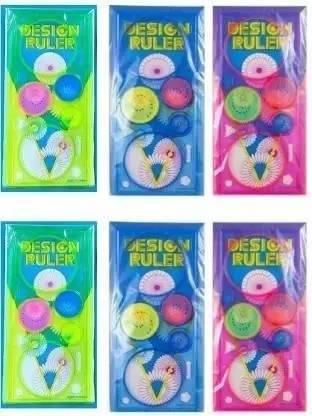 Royals Spirograph Ruler For Kids Pack of 6 Kids Design Ruler Spirograph (Pack of 6) spirograph Stencil