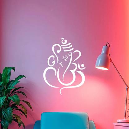 JAZZIKA Stencils for wall painting (Size:-16X24 Inch) Theme- Ganpati DIY Reusable Painting Design Ideal For Pooja Room, Living Room, Drawing Room, Home Entrance & Office Decoration Modern Wall Arts Stencil