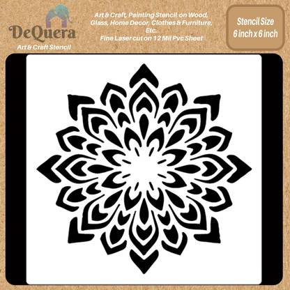 DEQUERA r Craft and Art - Mandala Stencils for Canvas Painting - Stencil Mandala Art Lar Modern Craft Stencil Stencil