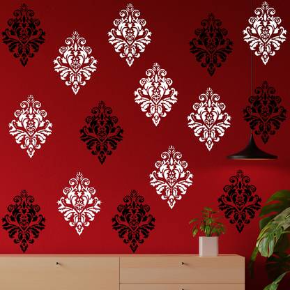 ARandNJ Painting Wall Stencils (Packof 1, Size- 16X24 Inch) Jodhpuri DIY Reusable Design PATTERN STYLE- 40238 Modern Wall Arts Stencil