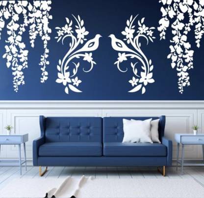 Nnk Decor Pack Of 2 Size:(16 x 24 Inch) Designer Reusable PVC Wall Stencil for Home Decor D1140_D1120 Wall Stencil Stencil