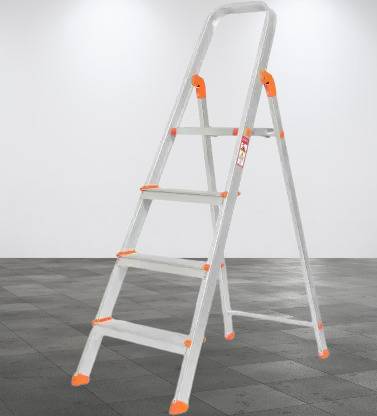 DVR 4 Steps Ladder with Anti Slip Shoes Aluminium Ladder