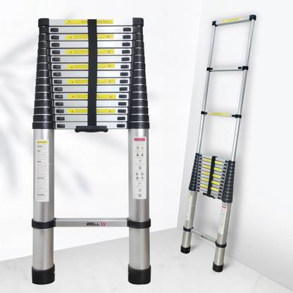 iBELL TE205 20.5 Feet Portable Lightweight Compact Ultra Stable 6.25 Meter Telescopic Aluminium Ladder