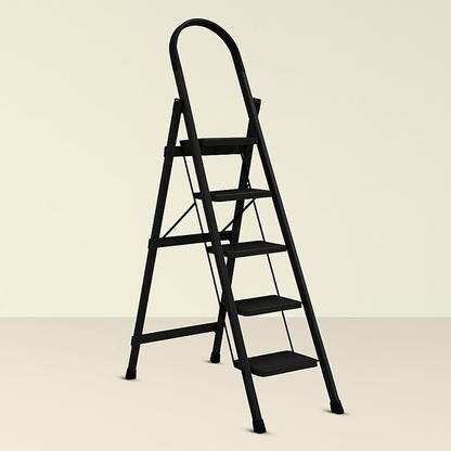 JIALTO Compact 4 Step Folding Ladder with Non-Slip Steps | Lightweight & Durable Ladder Steel Ladder